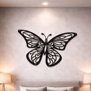 Graceful Flight Intricate Butterfly Metal Wall Art