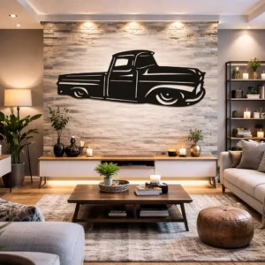 Classic Cruiser Vintage Pickup Metal Wall Art
