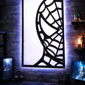Framed Comic Silhouette Metal Wall Art